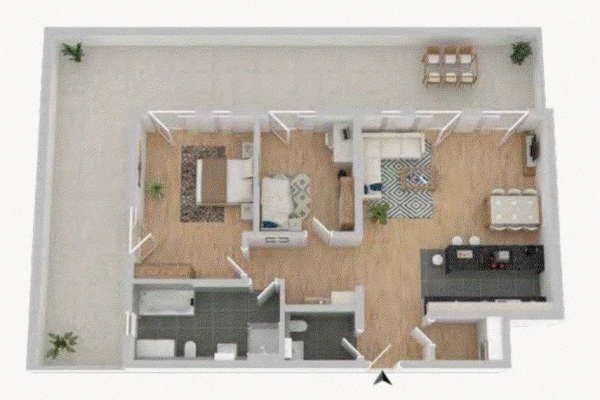 3 bedroom flat for sale, 132 m², Pocking 3 bedroom flat for sale, 132 m², Pocking