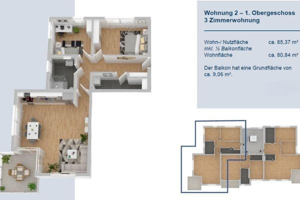 3 bedroom flat to rent, 85 m², Teichtor 13, Heikendorf 3 bedroom flat to rent, 85 m², Teichtor 13, Heikendorf