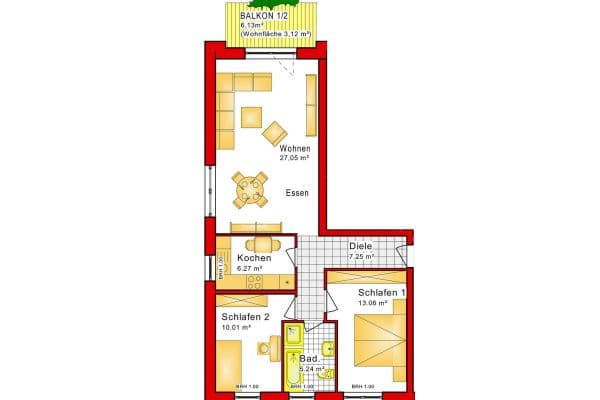 2 bedroom with open-plan kitchen flat to rent, 72 m², Hühnerheide 105, Dinslaken 2 bedroom with open-plan kitchen flat to rent, 72 m², Hühnerheide 105, Dinslaken