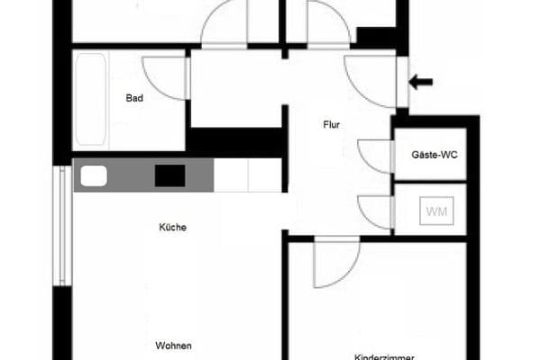 2 bedroom with open-plan kitchen flat for sale, 75 m², Hamburg, Hamburg 2 bedroom with open-plan kitchen flat for sale, 75 m², Hamburg, Hamburg