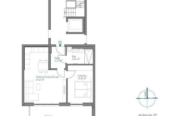 2 bedroom flat to rent, 61 m², Augsburg, Bavaria 2 bedroom flat to rent, 61 m², Augsburg, Bavaria