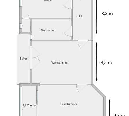 1 bedroom with open-plan kitchen flat to rent, 76 m², Parkstr. 21 b, Osnabrück, Lower Saxony 1 bedroom with open-plan kitchen flat to rent, 76 m², Parkstr. 21 b, Osnabrück, Lower Saxony