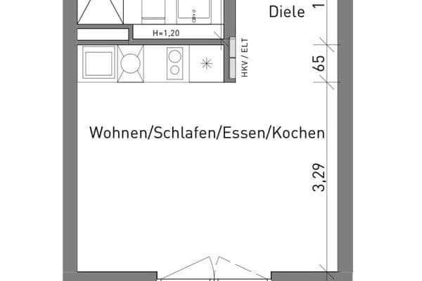 1 bedroom flat to rent, 26 m², Maximilianstraße 43, Nürnberg, Bavaria 1 bedroom flat to rent, 26 m², Maximilianstraße 43, Nürnberg, Bavaria