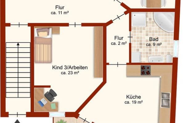 5 bedroom flat to rent, 145 m², Krukenbergstr. 1, Halle, Saxony-Anhalt 5 bedroom flat to rent, 145 m², Krukenbergstr. 1, Halle, Saxony-Anhalt