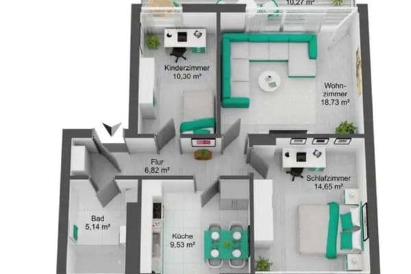 3 bedroom flat for sale, 70 m², Koblenz, Rhineland-Palatinate 3 bedroom flat for sale, 70 m², Koblenz, Rhineland-Palatinate