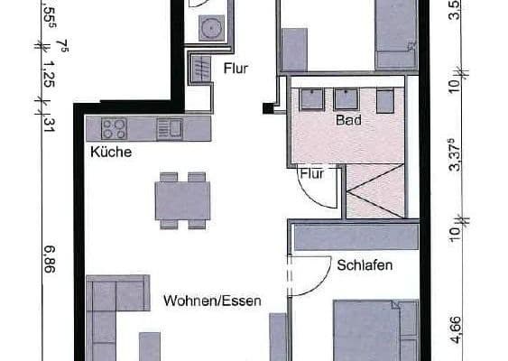 3 bedroom flat to rent, 80 m², Rotterdammerplatz 14, Mainz 3 bedroom flat to rent, 80 m², Rotterdammerplatz 14, Mainz