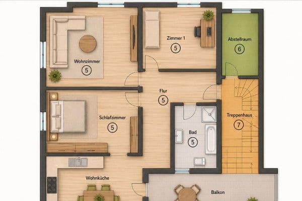 3 bedroom flat to rent, 86 m², Bahnhofstrasse 79/1, Tuttlingen 3 bedroom flat to rent, 86 m², Bahnhofstrasse 79/1, Tuttlingen