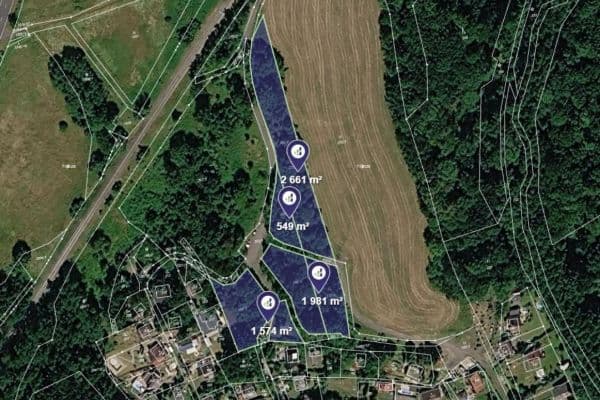 plot for sale, 6,765 m², Velké Chvojno plot for sale, 6,765 m², Velké Chvojno