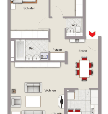 2 bedroom with open-plan kitchen flat for sale, 85 m², Wiedersbacher, Nürnberg 2 bedroom with open-plan kitchen flat for sale, 85 m², Wiedersbacher, Nürnberg
