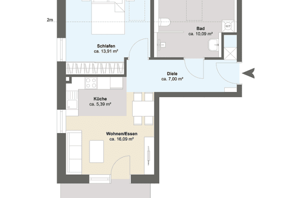 2 bedroom flat for sale, 58 m², Babenhauser Straße 7, Boos, Bavaria 2 bedroom flat for sale, 58 m², Babenhauser Straße 7, Boos, Bavaria