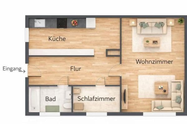 2 bedroom flat to rent, 50 m², Hoststraße 13a, Ahnatal-Weimar 2 bedroom flat to rent, 50 m², Hoststraße 13a, Ahnatal-Weimar