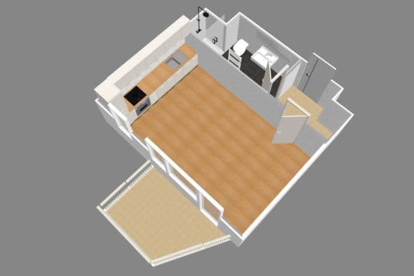 Studio flat to rent, 30 m², Kbelská, Praha Studio flat to rent, 30 m², Kbelská, Praha