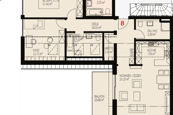 3 bedroom flat to rent, 97 m², Fischinger Straße, Binzen 3 bedroom flat to rent, 97 m², Fischinger Straße, Binzen