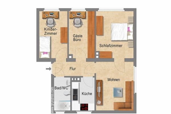 4 bedroom flat for sale, 60 m², Salzgitter, Lower Saxony 4 bedroom flat for sale, 60 m², Salzgitter, Lower Saxony