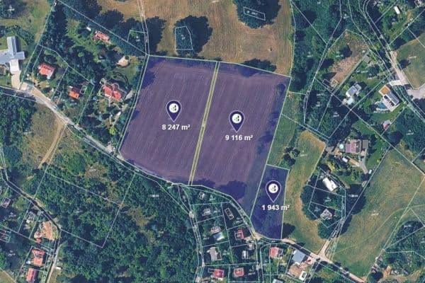 plot for sale, 19,858 m², Kamenice plot for sale, 19,858 m², Kamenice