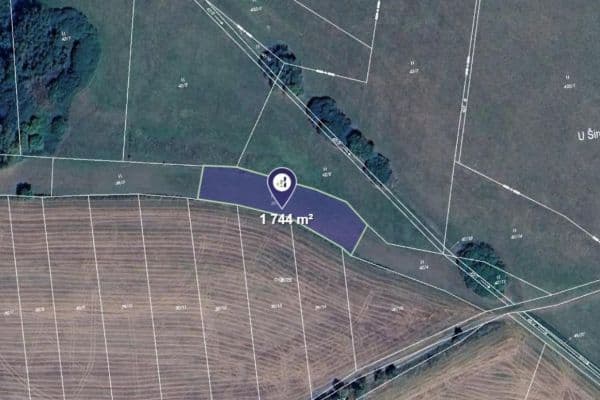 plot for sale, 1,744 m², Chanovice, Plzeňský Region plot for sale, 1,744 m², Chanovice, Plzeňský Region