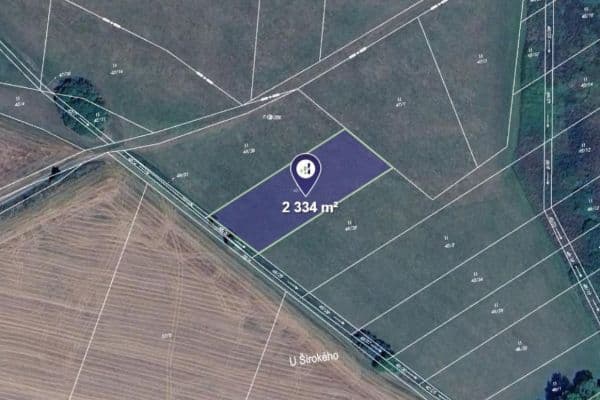 plot for sale, 2,464 m², Chanovice plot for sale, 2,464 m², Chanovice