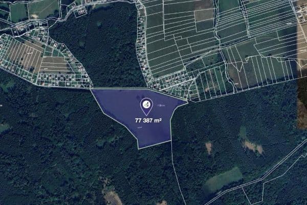 plot for sale, 77,387 m², Hudlice plot for sale, 77,387 m², Hudlice