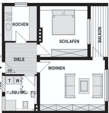 2 bedroom flat to rent, 57 m², Gesenhofstraße 25, Dortmund, North Rhine-Westphalia 2 bedroom flat to rent, 57 m², Gesenhofstraße 25, Dortmund, North Rhine-Westphalia