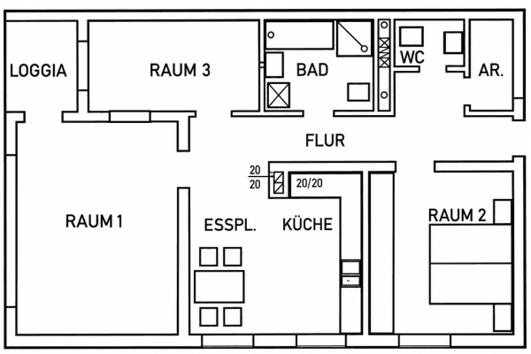 2 bedroom with open-plan kitchen flat for sale, 84 m², Maisstraße 32, Duisburg 2 bedroom with open-plan kitchen flat for sale, 84 m², Maisstraße 32, Duisburg