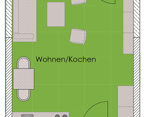 Studio flat to rent, 43 m², Offenbach am Main Studio flat to rent, 43 m², Offenbach am Main