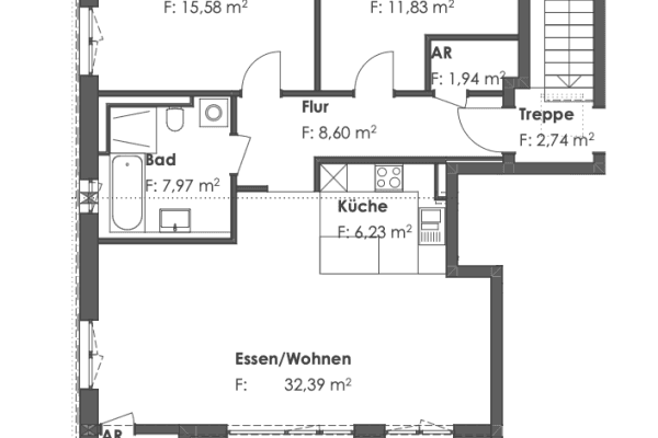 3 bedroom flat to rent, 94 m², Dorfstraße 11b, Germering, Bavaria 3 bedroom flat to rent, 94 m², Dorfstraße 11b, Germering, Bavaria