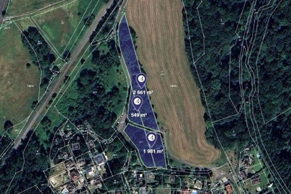 plot for sale, 5,191 m², Velké Chvojno plot for sale, 5,191 m², Velké Chvojno