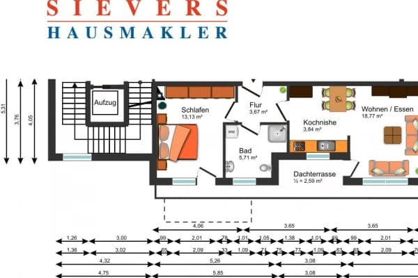 2 bedroom flat to rent, 48 m², Ohechaussee 29-31, Norderstedt 2 bedroom flat to rent, 48 m², Ohechaussee 29-31, Norderstedt