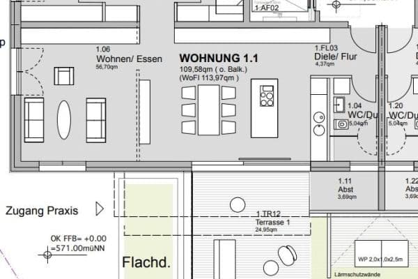 3 bedroom flat to rent, 113 m², Wilhelm-Schussen-Str. 44, Bad Schussenried 3 bedroom flat to rent, 113 m², Wilhelm-Schussen-Str. 44, Bad Schussenried