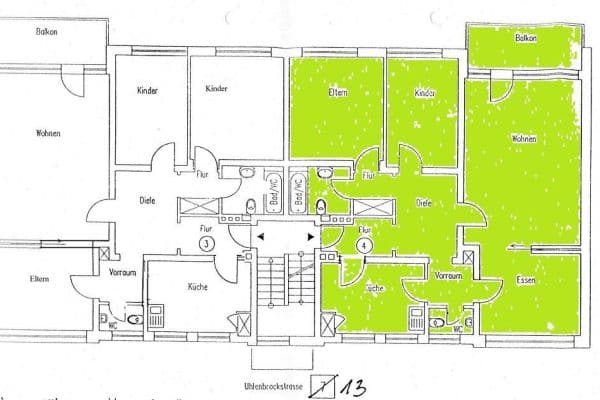 3 bedroom with open-plan kitchen flat to rent, 102 m², Uhlenbrockstrasse 13, Gelsenkirchen 3 bedroom with open-plan kitchen flat to rent, 102 m², Uhlenbrockstrasse 13, Gelsenkirchen