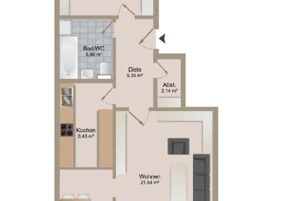 3 bedroom flat to rent, 75 m², Uhlandstraße 12, Blumberg, Baden-Württemberg 3 bedroom flat to rent, 75 m², Uhlandstraße 12, Blumberg, Baden-Württemberg