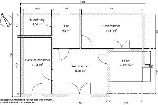 1 bedroom with open-plan kitchen flat for sale, 56 m², Johanna-Tesch-Straße 16, Schwalbach 1 bedroom with open-plan kitchen flat for sale, 56 m², Johanna-Tesch-Straße 16, Schwalbach
