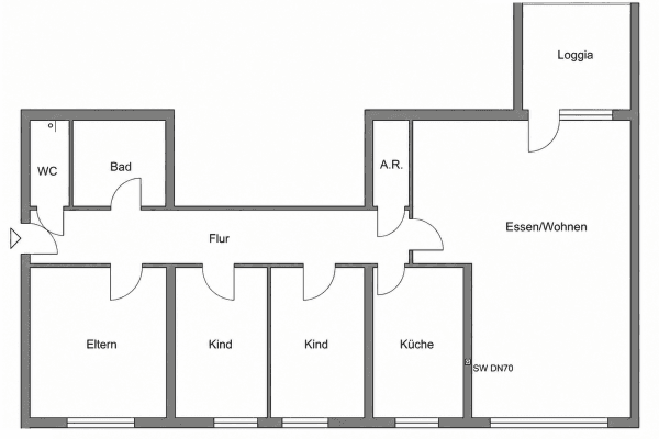 4 bedroom flat to rent, 106 m², Blumenstraße 40, Elsdorf 4 bedroom flat to rent, 106 m², Blumenstraße 40, Elsdorf