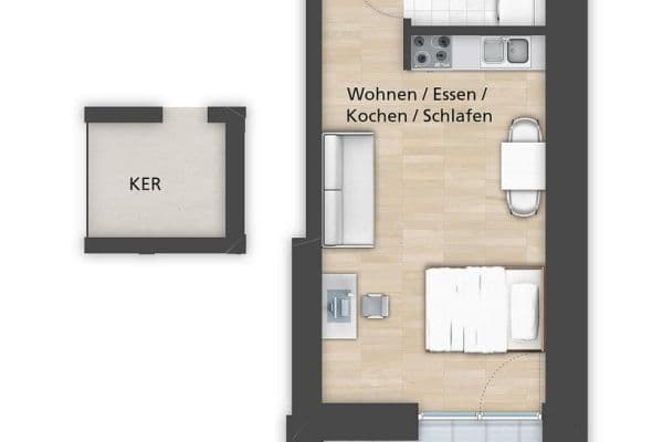 2 bedroom flat to rent, 54 m², Theodor-Mathieu-Straße, Bamberg, Bavaria 2 bedroom flat to rent, 54 m², Theodor-Mathieu-Straße, Bamberg, Bavaria