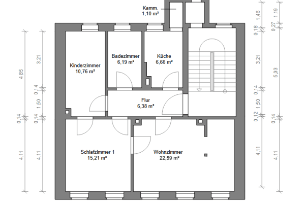 3 bedroom flat to rent, 69 m², Kantstraße 32, Wurzen, Saxony 3 bedroom flat to rent, 69 m², Kantstraße 32, Wurzen, Saxony