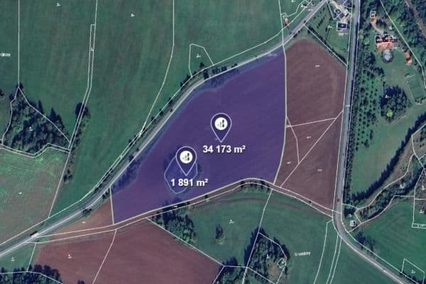 plot for sale, 36,064 m², Vidochov plot for sale, 36,064 m², Vidochov