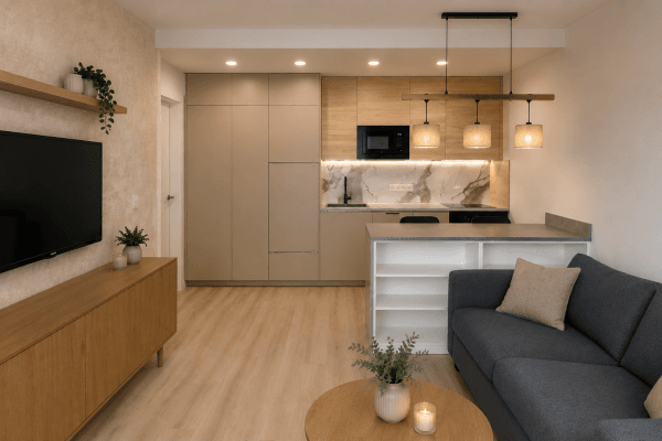 1 bedroom with open-plan kitchen flat to rent, 40 m², Jižní, Brno 1 bedroom with open-plan kitchen flat to rent, 40 m², Jižní, Brno