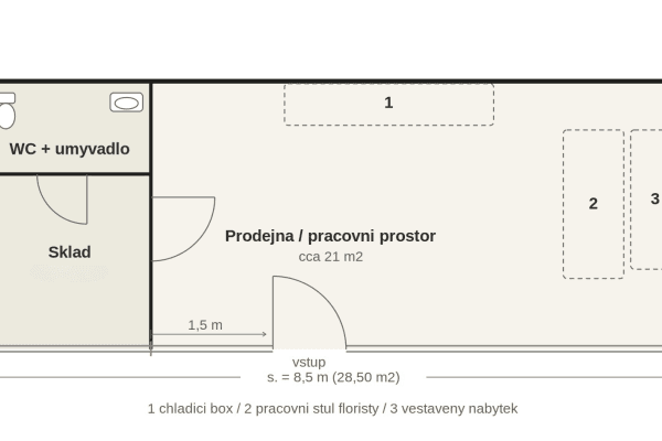 non-residential property to rent, 28 m², Rohanské nábřeží, Praha non-residential property to rent, 28 m², Rohanské nábřeží, Praha