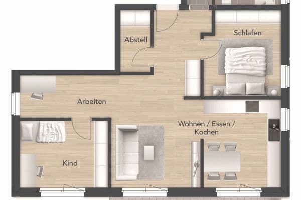 2 bedroom with open-plan kitchen flat to rent, 90 m², Ahornweg 30, Erlangen 2 bedroom with open-plan kitchen flat to rent, 90 m², Ahornweg 30, Erlangen