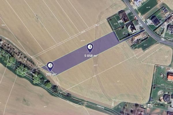 plot for sale, 5,260 m², Bílá Lhota plot for sale, 5,260 m², Bílá Lhota