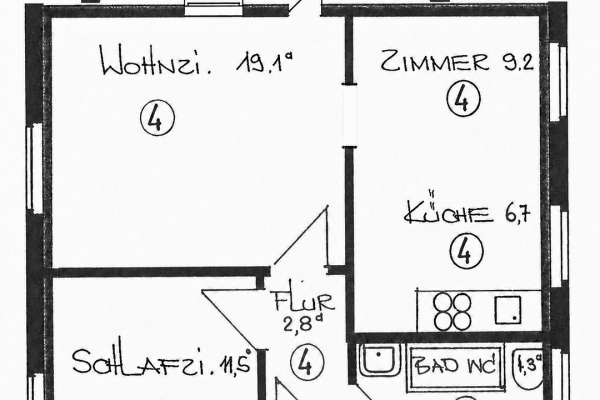 3 bedroom flat to rent, 63 m², Ludwigsburg 3 bedroom flat to rent, 63 m², Ludwigsburg