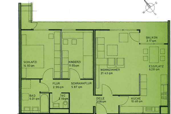 2 bedroom with open-plan kitchen flat for sale, 87 m², Friedrich-Ebert-Str. 7, Sindelfingen 2 bedroom with open-plan kitchen flat for sale, 87 m², Friedrich-Ebert-Str. 7, Sindelfingen