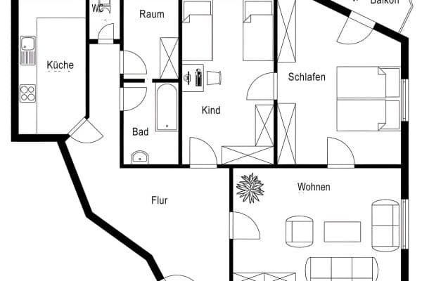 2 bedroom with open-plan kitchen flat to rent, 110 m², Valleystraße 19, München, Bavaria 2 bedroom with open-plan kitchen flat to rent, 110 m², Valleystraße 19, München, Bavaria