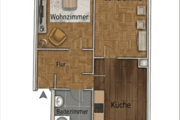 2 bedroom flat to rent, 55 m², Elsasser Str. 11a, Wuppertal 2 bedroom flat to rent, 55 m², Elsasser Str. 11a, Wuppertal