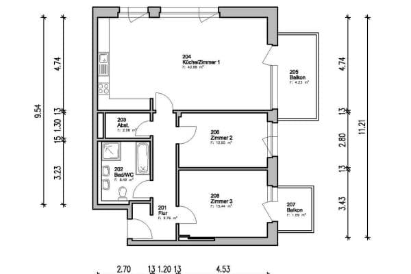 3 bedroom flat for sale, 96 m², Bremen, Bremen 3 bedroom flat for sale, 96 m², Bremen, Bremen