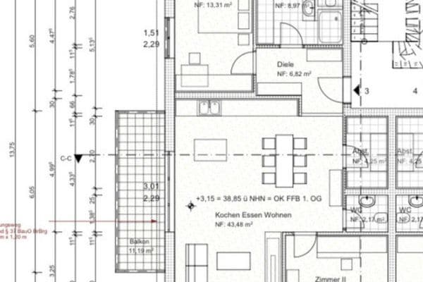 3 bedroom flat to rent, 99 m², Verbindungsweg 3, Velten 3 bedroom flat to rent, 99 m², Verbindungsweg 3, Velten