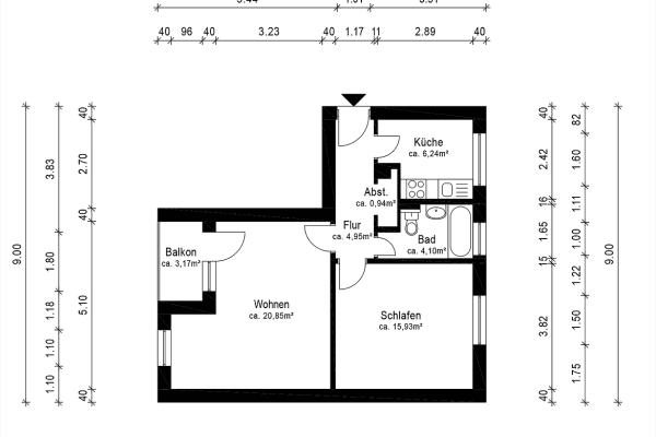 2 bedroom flat to rent, 56 m², Berlin, Berlin 2 bedroom flat to rent, 56 m², Berlin, Berlin