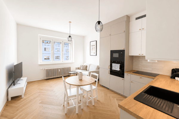 1 bedroom with open-plan kitchen flat for sale, 48 m², Plzeňská, Praha 1 bedroom with open-plan kitchen flat for sale, 48 m², Plzeňská, Praha
