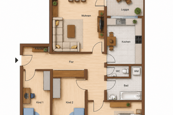 4 bedroom flat for sale, 99 m², Germering, Bavaria 4 bedroom flat for sale, 99 m², Germering, Bavaria