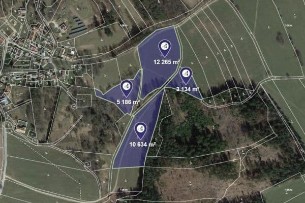 plot for sale, 31,219 m², Lodhéřov, Jihočeský Region plot for sale, 31,219 m², Lodhéřov, Jihočeský Region